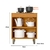 Balcão Minasse 2 Portas com Tampo 70cm Freijó/Off White - loja online