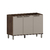 Balcão de Cozinha 120cm 3 Portas sem Tampo Lara Nogueira/Cinammon