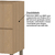 Balcão de Cozinha 80cm 1 Porta e 1 Gaveta sem Tampo Silver Freijó/Freijó Brasil - loja online