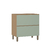 Balcão de Cozinha 80cm 1 Porta e 1 Gaveta sem Tampo Silver Freijó/Verde Jade - comprar online