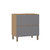 Balcão de Cozinha 80cm 1 Porta e 1 Gaveta sem Tampo Silver Freijó/Cinza Puro - comprar online