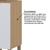 Balcão de Cozinha 80cm 2 Portas sem Tampo Silver Freijó/Cinza Cristal - loja online