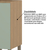 Balcão de Cozinha 80cm 2 Portas sem Tampo Silver Freijó/Verde Jade - loja online