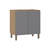 Balcão de Cozinha 80cm 2 Portas sem Tampo Silver Freijó/Cinza Puro - comprar online