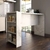 Bancada Mesa Gourmet para Cozinha 150cm X 97cm com 3 Prateleiras Marmore BP