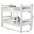 Beliche Solteiro Vira Duas Camas Lucca Branco Madeira MDF - ArteCasa - Móveis e Decorações