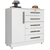 Cômoda para Quarto 1 Porta 5 Gavetas Verona Branco - comprar online