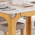 Mesa Maitê 120cm com Vidro Cedro/Off White na internet