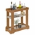 Conjunto Rack Tierry Mesa de Centro Organic e Carrinho Bar Rafah Cinamomo/Off White - Artecasa
