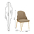 Conjunto Sala de Jantar Mesa Orgânica 136cm Caroline Off White/Dourado c/6 Cadeira Moscou Linho Bege - loja online