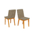 Conjunto Sala de Jantar Mesa Lótus 180x108cm c/6 Cadeira Tabata Linho Bege - ArteCasa - Móveis e Decorações