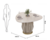 Conjunto Sala de Jantar Mesa Orgânica 136cm Caroline Off White c/6 Cadeira Tabata Linho Neve na internet
