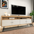 Rack Levy para TV até 65" 4 Portas Carvalho/Off White - comprar online