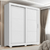 Guarda Roupa Platinum 2 Portas de Correr 4 Gavetas Branco Absoluto - comprar online