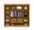Imagem do Guarda Roupa Casal 8 Portas 4 Gavetas Dallas com Espelho Branco