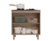 Balcão Miran 2 Portas com Tampo 80cm Freijó/Off White - ArteCasa - Móveis e Decorações