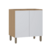 Balcão de Cozinha 80cm 2 Portas sem Tampo Silver Freijó/Verde Jade na internet