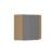 Armário Aéreo Canto Diagonal 74cm 2 Portas Silver Freijó/Preto - comprar online