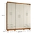Guarda Roupa Casal 6 Portas 4 Gavetas Velar Cedro/Areia - loja online