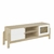 Rack Ninive para TV até 65" 1 Porta 2 Gavetas Naturale/Branco - comprar online
