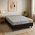 Cama Box Casal Padrão Conjugada Ortopédica 138cm Preto/Cinza