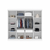 Guarda-Roupa Casal 8 Portas 2 Gavetas Nantes Branco - ArteCasa - Móveis e Decorações
