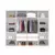 Imagem do Guarda Roupa Casal 8 Portas 4 Gavetas Dallas com Espelho Freijó/Off White