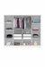 Guarda-Roupa Ilhabela Casal 8 Portas 4 Gavetas com Espelho Branco - ArteCasa - Móveis e Decorações