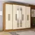 Guarda Roupa Casal 8 Portas 4 Gavetas Dallas com Espelho Branco - comprar online