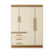 Guarda Roupa Casal 4 Portas 3 Gavetas Tancredo Branco - loja online