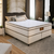 Cama Box Queen 158cm Molas Ensacadas Londres Gazin Branco/Bege - comprar online