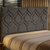 Cabeceira Alanis Queen 160cm Bordada Veludo Chumbo - comprar online