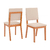 Conjunto Sala de Jantar Mesa Dalila com 4 Cadeiras Rita Cedro/Linho Neve na internet