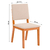 Conjunto Sala de Jantar Mesa Dalila com 4 Cadeiras Rita Cedro/Linho Neve - Artecasa