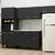 Cozinha Compacta 12 Portas 1 Gaveta sem Tampo Espaço Forno ou Microondas Turim Preto - comprar online