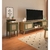 Conjunto Sala de Estar com Rack e Mesa de Apoio Charlie Para TV 75" Carvalho/Menta