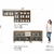 Cozinha Modulada Apê 280cm 9 Portas 2 Gavetas com Vidro Reflecta Ônyx Nature/Areia Spazio Móveis - comprar online