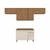 Cozinha Modulada Compacta Apê 280cm 8 Portas 2 Gavetas com Tampo Ônyx Nature/Areia - Artecasa