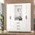 Guarda Roupa Vicente 4 Portas 3 Gavetas Branco - comprar online