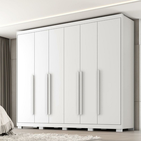 Guarda Roupa Casal Portobello 6 Portas 6 Gavetas - Espelho Opcional - comprar online