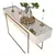 Aparador para Sala em MDF Prime com Espelho Off White - Artecasa