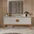 Buffet Aparador Veneza 4 Portas 168cm Off White/Nature