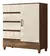 Cômoda Sapateira Glory 1 Porta 4 Gavetas Jequitiba/Off White - comprar online