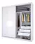 Guarda Roupa Zyon 2 Portas de Correr com Detalhe Ripado 6 Gavetas Branco Absoluto