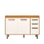 Balcão Minasse 3 Portas 2 Gavetas sem Tampo 1,20m Freijó/Off White - ArteCasa - Móveis e Decorações