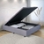 Base Box Baú para Cama de Casal Padrão 138x188cm Suede Cinza