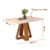 Mesa de Jantar Celena 120cm com 4 Cadeiras Raissa em Madeira Freijó/Linho Cinza - Artecasa