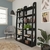 Conjunto 2 Estantes Flower Prateleiras para Livros e Decorações Preto - comprar online