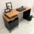 Escrivaninha Mesa Computador Premium 2 Gavetas Nicho Freijó/Preto - Artecasa
