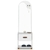 Toucador Arezzo Com Espelho 1 Gaveta e Nicho Branco - comprar online